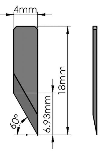 [8H171.20.18.0000354] E19-34 6.5mm EOT Blade for FINISHpro 1523 and 2029 (2/pack)