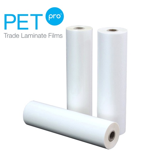 [A12118XD] 1.7 mil PETpro Gloss 18" x 500' x 1" Core A/I Laminate Film
